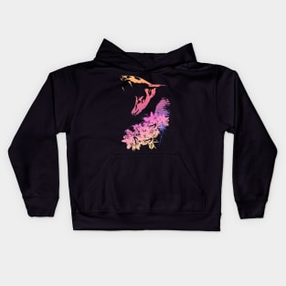 Cobra and Flowers - Cream Kids Hoodie